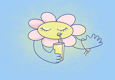 Spring flower brand character branding character characterdesign flower illustration mascot spring