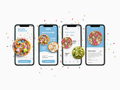 Cookie Brand - Mobile Ordering App 🍪 adobe app app design branding canva design design inspo design layout design template figma figma design graphic design ui userexperience userinterface