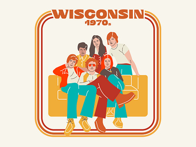 Flat illustration That 70s show