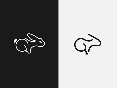 Rabbit Symbol branding forms graphic design icon logo modern rabbit rabbit symbol symbol