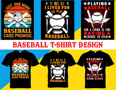 Baseball T-Shirt Design badge baseball baseballlife basketball custom design football graphics play player softball sport t shirt team tee typography vector vintage