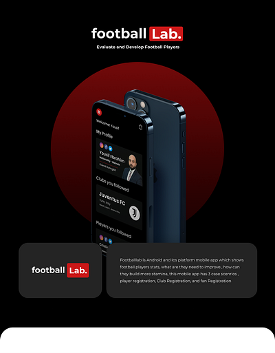 Football Lab. UX UI Design dashboard mobile app design mobile ux ui design ui ux ux ui design uxui design uxui designer