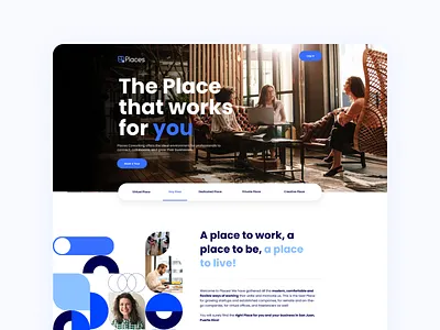 Infusion Places | Website branding building company coworking infusion places networking office offices puerto rico ui website wework work