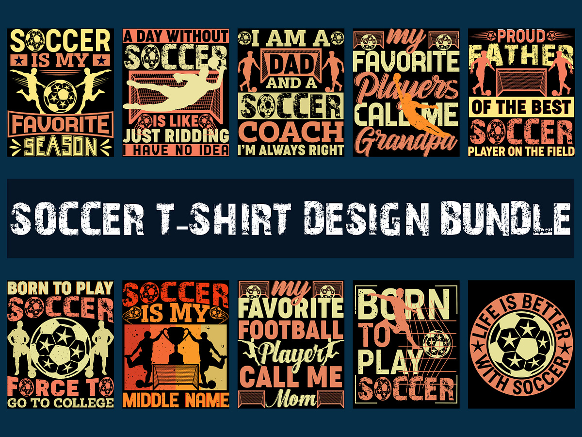 SOCCER TSHIRT DESIGN BUNDLE by Ujjal1919 on Dribbble
