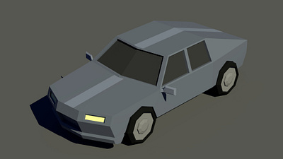 Low Poly Car Model (June, 2021) 3d 3d modelling