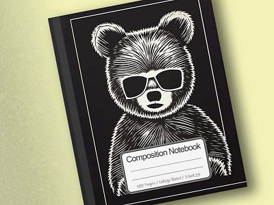 Cover of Sitting Smirking Bear With Shades 2d art artwork branding conanjett concept design illustration