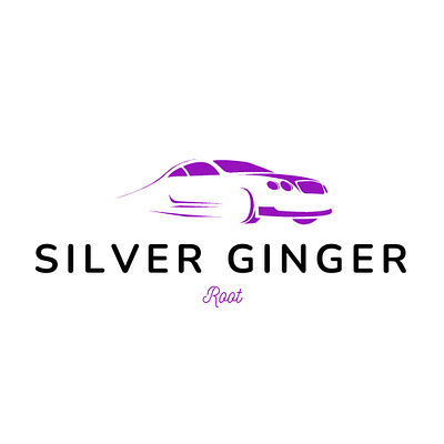Silver Ginger Root adobe photoshop branding car logo design designing graphic design illustration logo logo design purple logo typography ui