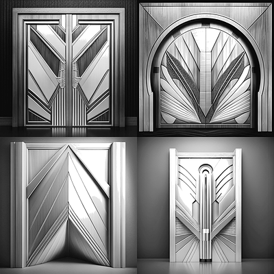 Art Deco Doors design illustration