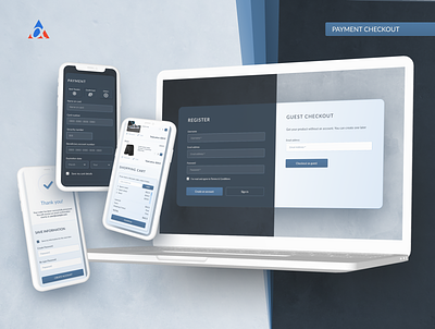 Payment Check-Out Template branding design desktop design responsive design ui ux webdesign