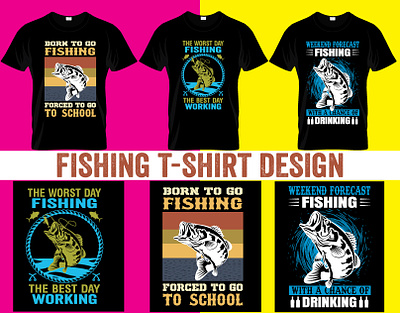Fishing T-Shirt Design bass fishing big fish carp carp fishing custom design fish fisherman fishing fishing life graphic nature sea t shirt typography vector vintage