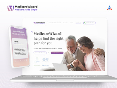 Medicare Wizard - Website Design branding design desktop design responsive design ui ux webdesign website design