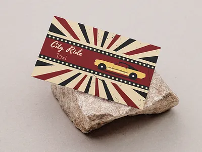 Retro Business card for taxi company ai auto business card business card design cab car card card design company graphic design grunge illustration marketing promotion retro taxi service transit transport visiting card visiting card design