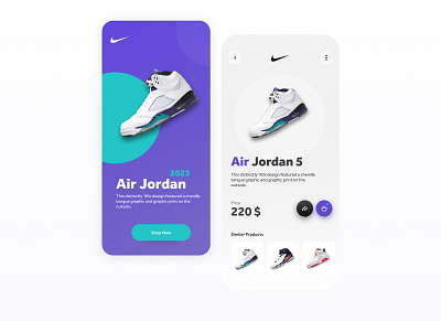 Nike App app app design apple application art branding color concept design mobile ui ux