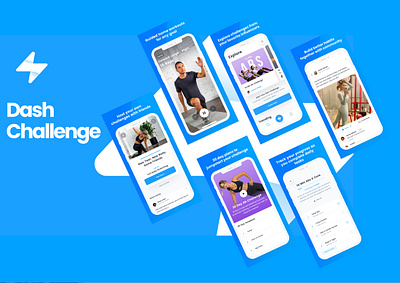 Dash Challenge (Case Study) app design fitness mobile ui ux