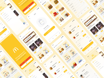 McDonald's mobile application redesign 2d 3d 3dart abstract adobe adobexd appdesign dailyui designer figma illustrations interface mcdonaldsapp mcdonaldsappredesign mobileapp mobileui mockup ui uiux uiuxdesigner