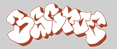 Escroe graffiti - Straight letter design graffiti illustration typography