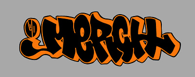 Merch graffiti - Straight letter design graffiti illustration typography