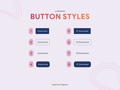 Button Styles button styles buttons design mobile ui ui ui design uiux ux