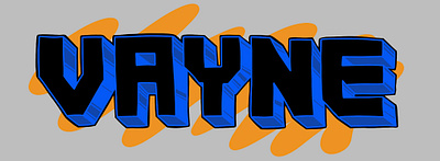 Vayne graffiti - Roller design graffiti illustration typography