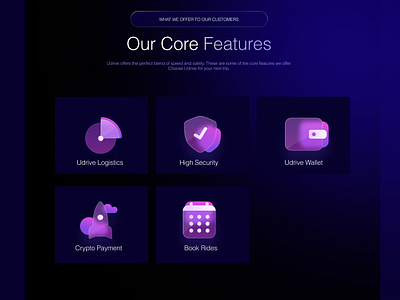 Udrive: Core Features Section