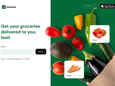 YouFood Hero section