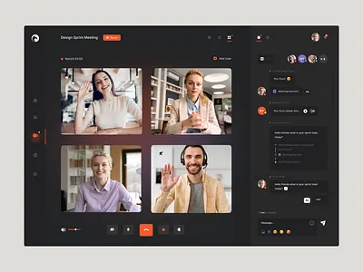 Video Call Web App brand branding call conferance creative design illustration logo mobile app product design ui uidesign ux uxdesign video call web design webdesign zoom