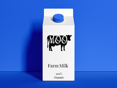 Logo for farm milk company - Moo brand design branding dairy eco farm healthy label logo milk natural packaging design product symbol