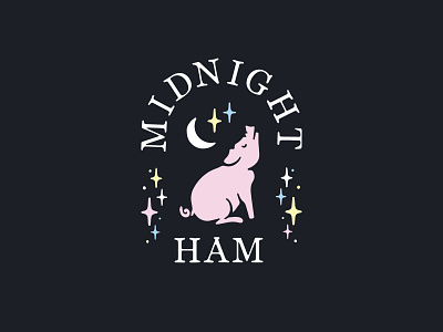 Midnight Ham ham howl midnight mood night pig sparkles stars werewolf