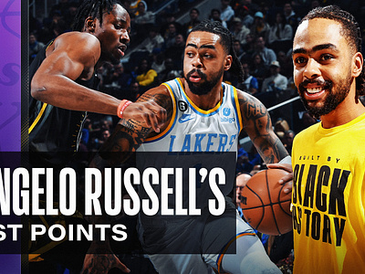 D'Angelo-Russell adobe photoshop design graphic design lakers los angeles lakers nba photoshop typography youtube