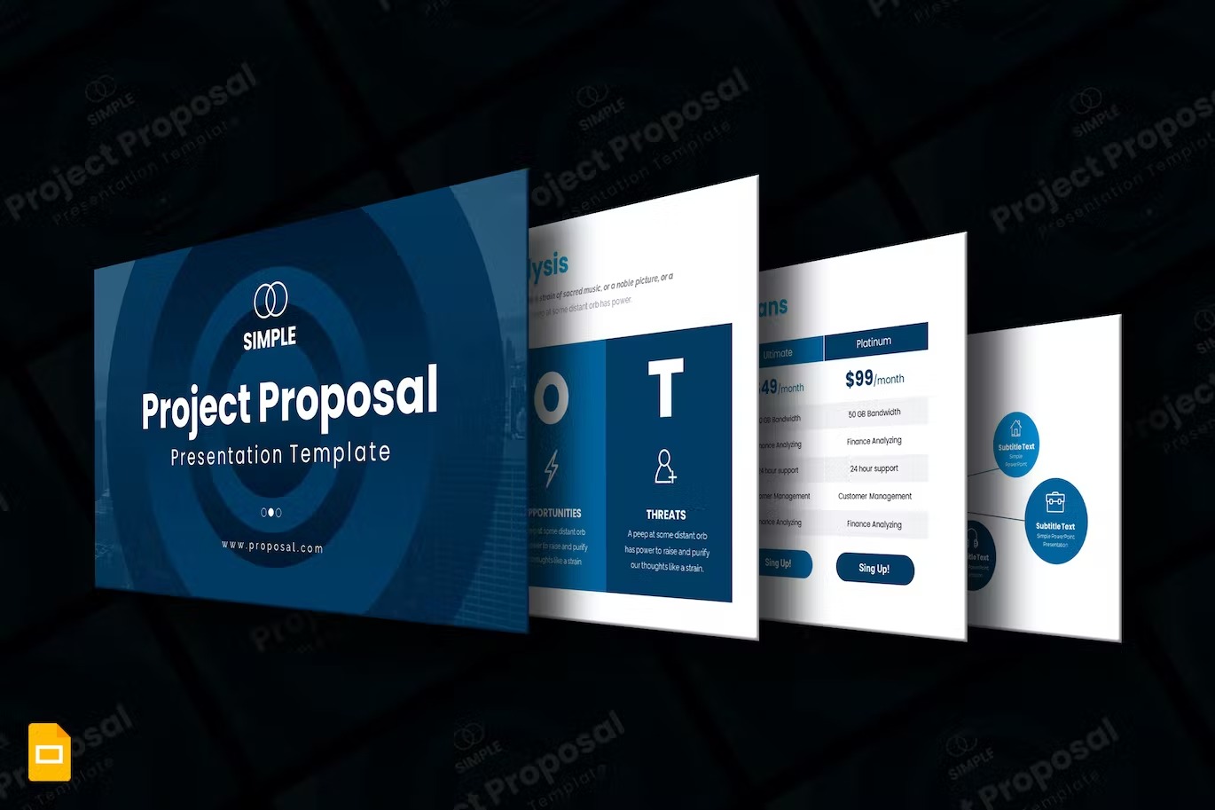 Project Proposal Google Slides Template By CreativeSlidesz On Dribbble