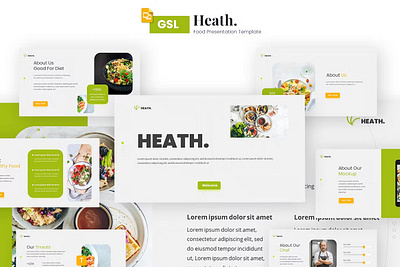 Heath Food Presentation Template food presentation pptx presentation presentation template