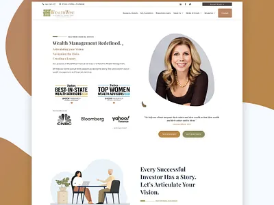 Financial Advisor Website finance financial illustration web design website wordpress
