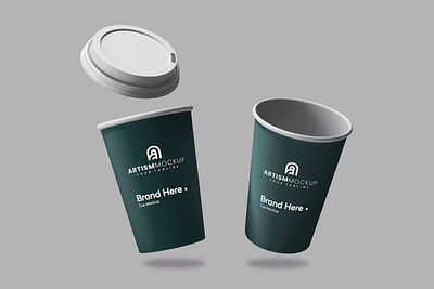 Paper Cup Mockup box brand branding mockup mockups package photoshop