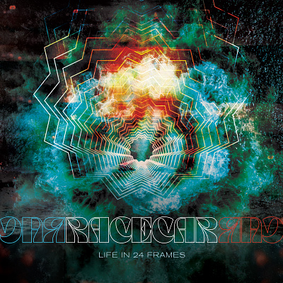 Life in 24 Frames - Racecar Digital Single Cover design digital single indie rock music sacramento single cover typography
