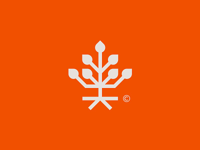 Unity Tree growth health innovation leaf logo natural nature orange plant root roots structure success symbol tree unity