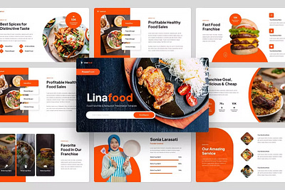 Food Franchise & Restaurant PowerPoint design powerpoint pptx template