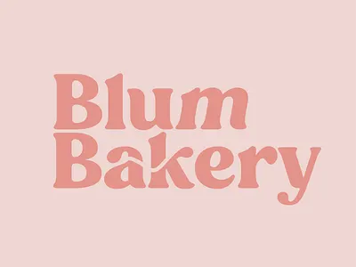 Blum Bakery brand design branding design graphic design logo typography vector