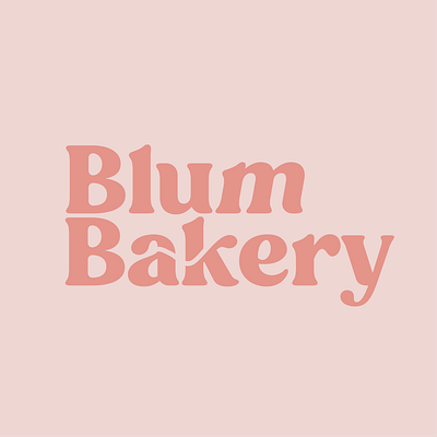 Blum Bakery brand design branding design graphic design logo typography vector