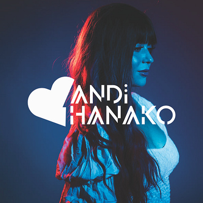 Andi Hanako with Image brand design branding design graphic design logo typography vector
