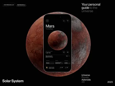 Solar System App Design 3d animation app app interface designer app ui design application design design figma future gradient mobile mobile design motion motion graphics solar system ui ui ux uidesign uiux ux