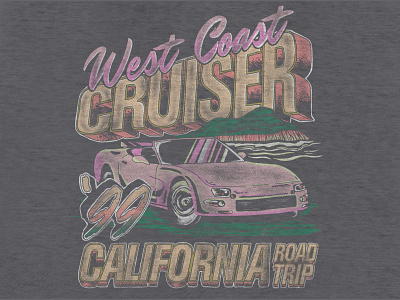 WEST COAST CRUISER - HOLLISTER apparel california car clothing design fashion fleece graphic design illustration merchandise print retro screenprinting tshirt vintage