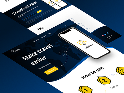 TripHive Landing page feat. ChatGPT app branding chatgpt design graphic design illustration landing logo neural network travel typography ui ux vector