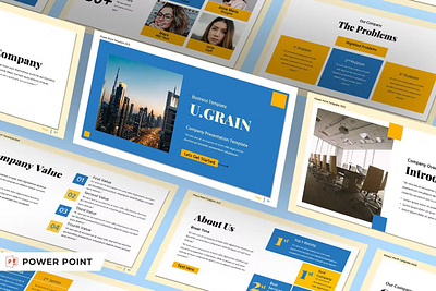 UGRAIN Digital Business Profile PPT Templates 002 google slide keynote powerpoint ppt slide slides template