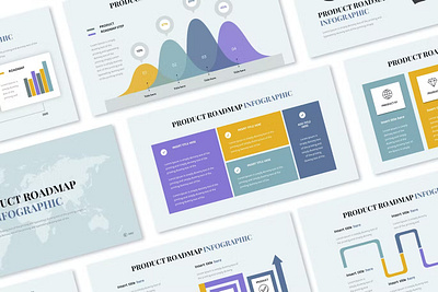 Product Roadmap Infographic Google Slides design powerpoint pptx template templates