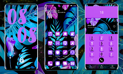 Enchanted Forest (Huawei theme). android design huawei illustration themes