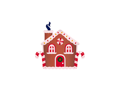 Gingerbread House candy christmas gingerbread house holiday illustration illustrator texture vector