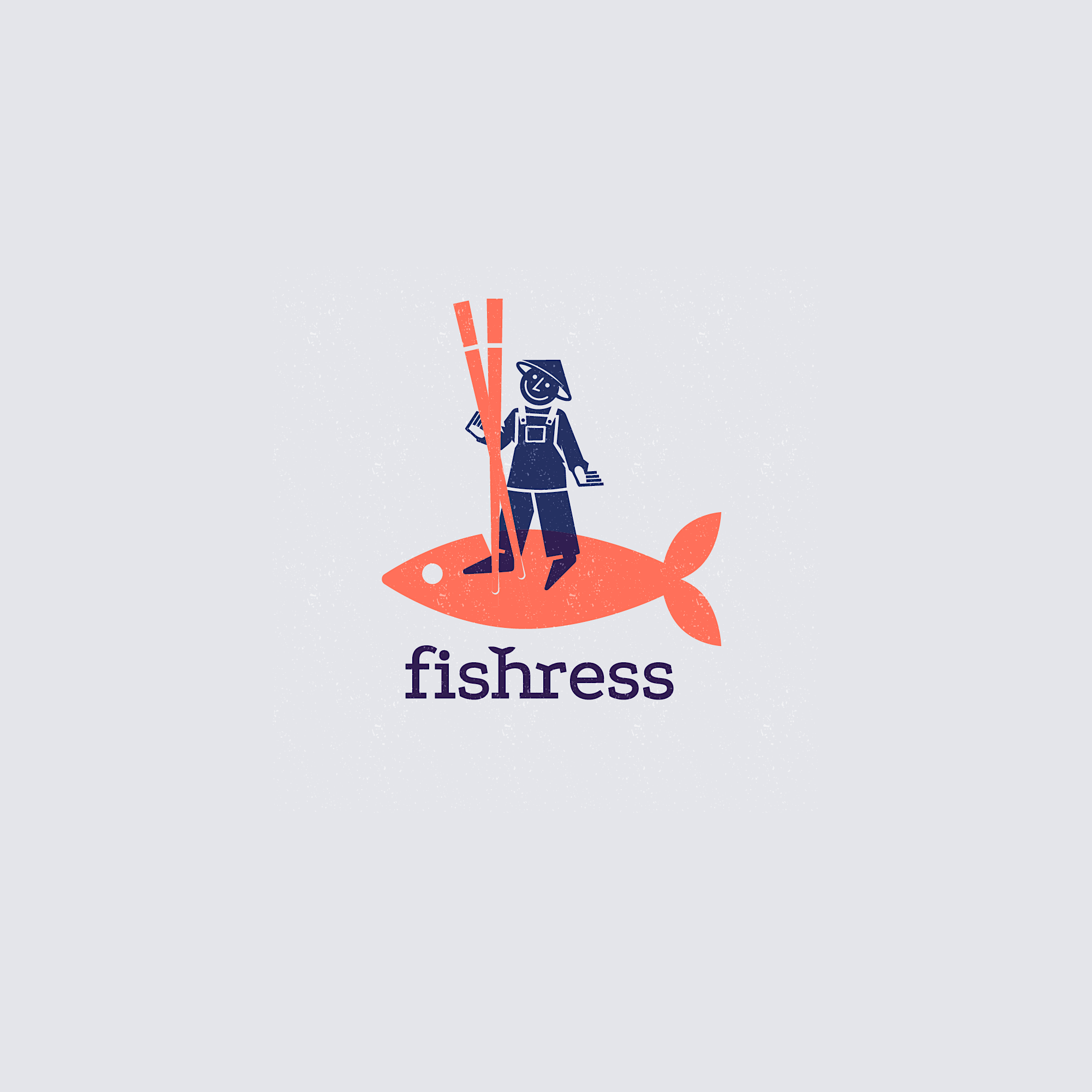 Fishress / Restaurant asia asian food beverage branding design fish food graphic design horeca illustration japanese logo restaurant sushi typography vector