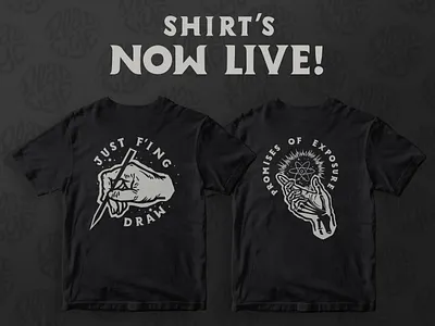 The Design tears shirts are now live! desginer design life design tears designer for hire exposure illustrator just draw promises work for free