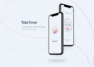 Toto Timer - iOS and Android branding graphic design ui