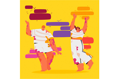 Holi Festival Illustration colour festival happy hindu holi illustration india party traditional vector